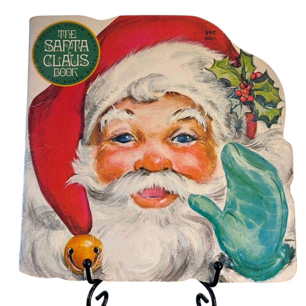 VTG 1980 Golden Shape Book, The Santa Claus Book by Eileen Daly, PB